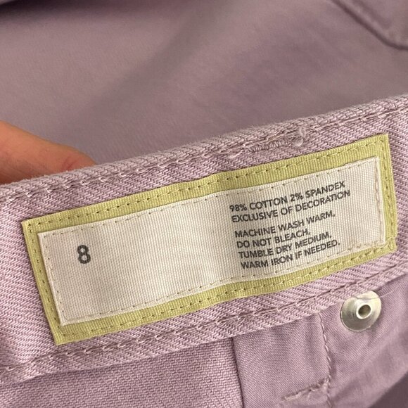 Ann Taylor Loft Original Boot Jeans Size 8 Pink Mid Rise Bootleg Stretch - Picture 8 of 11